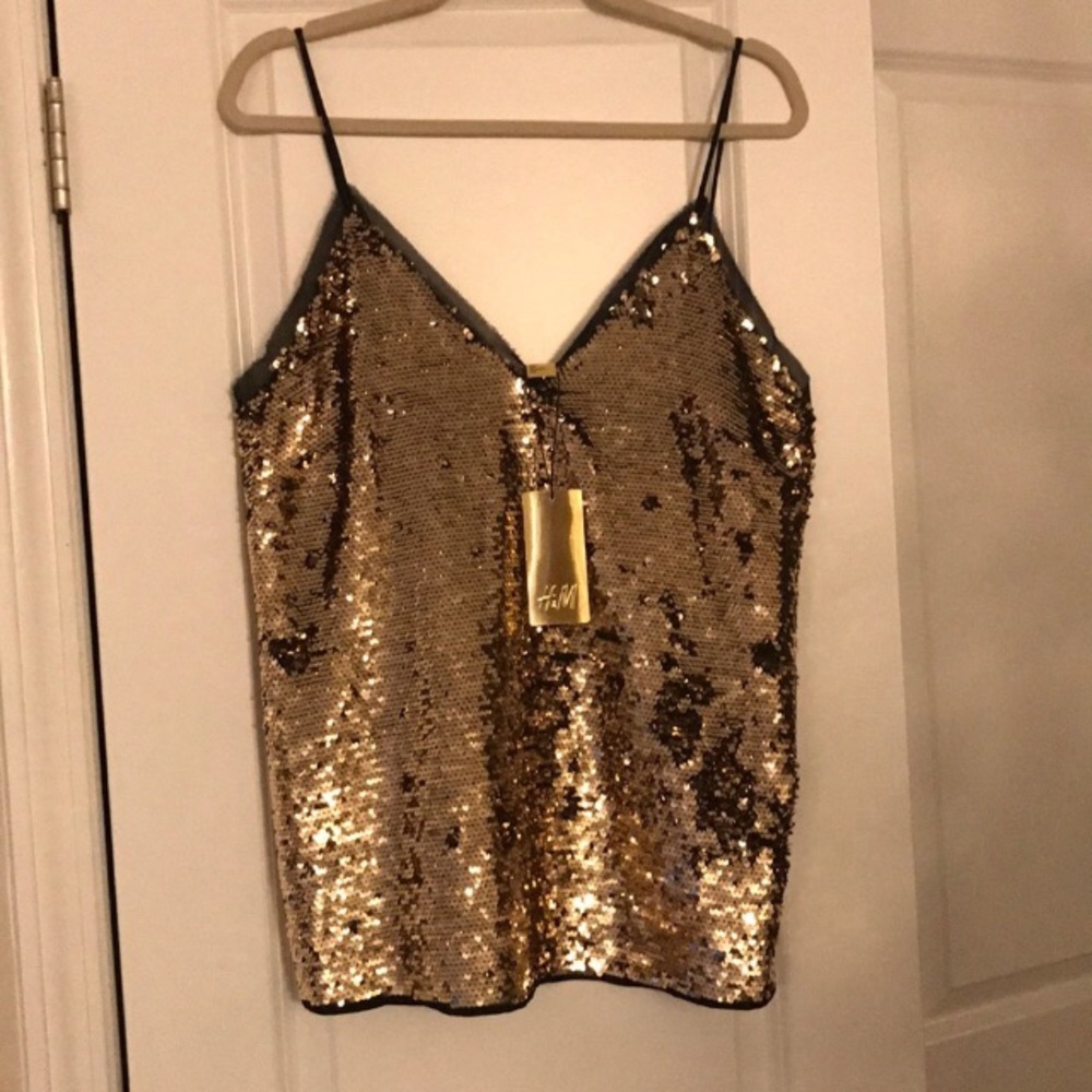 H & M Sequin top